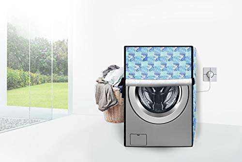 Stylista Washing Machine Cover Compatible for LG 7 kg Front Loading FHT1207SWL.ALSPEIL Printed Pattern 3