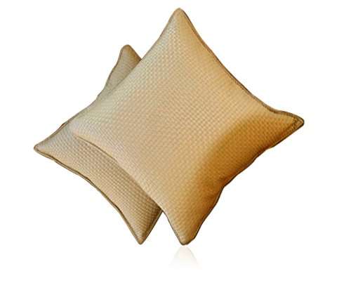 Autopearl Car Vastra Cushion Set Beige Color For Car & Home - Hyundai Verna Fluidic 4S - Set of 2Pcs 3