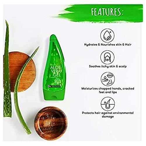 CRAZY GIRL Set Of 3 Pure Multi-Purpose Aloe Vera Gel-Ideal for Skin, Face, Acne Scars, Moisturizer & Dark Circles, blackhead remover All Skin Type For Women & Men (100 ml). 4
