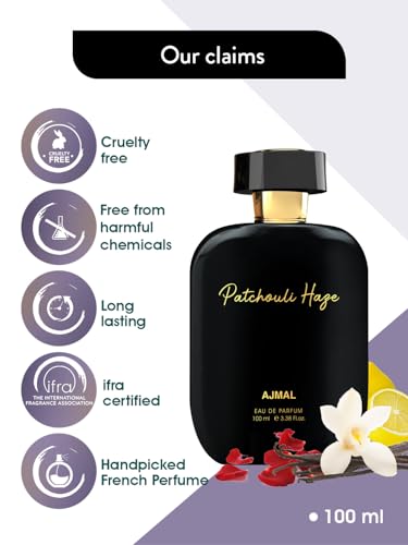 Ajmal ARTISAN - PATCHOULI HAZE Long lasting Fragrance, Handpicked Luxury Perfume for Men & Women 100ml. (Pack of 2) 4