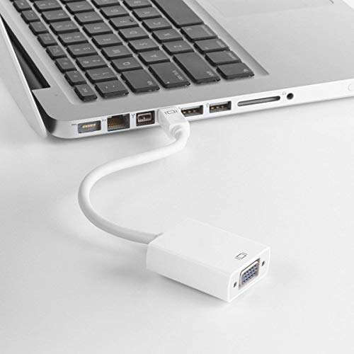 ElectroBee™ Mini DisplayPort to VGA Female Cable Adapter Converter for Mac MacBook Pro Air iMac Microsoft Surface Pro & Pro 2 3 4 etc. 5