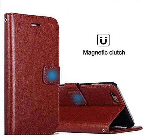 Axxitude Vintage Leather Flip Cover Case Forintage Leather Flip Cover Case For Motorola Moto G4 Plus | Inner Tpu |Foldable Stand | Wallet Card Slots -Brown 5