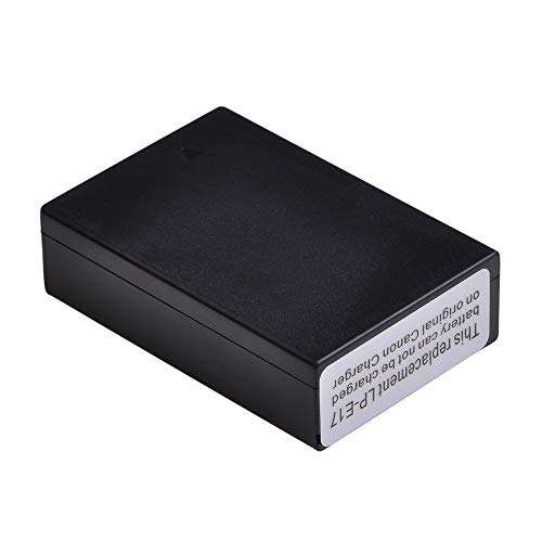 Pickle Power LP-E17 Battery(2 Pack) and LED Dual Charger with Type-C Charging Port for Canon Rebel SL2,T8i,T7i,T6i,T6s,SL3,EOSM3,M5,M6,EOS 200D,77D,750D,760D,800D,8000D SLR Camera 4