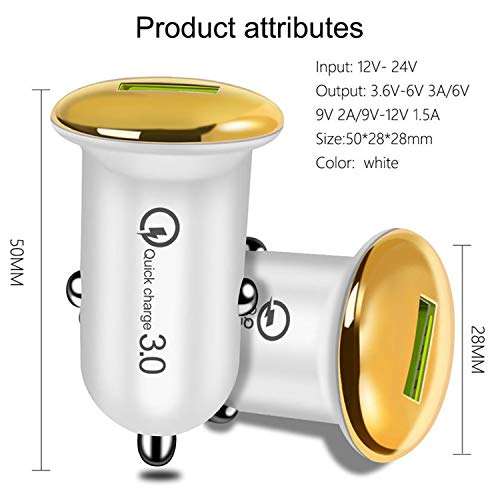 3.1 Amp Fast Car Charger for Samsung Galaxy J2 Charger Original QC Car Charger Adapter | High Speed Rapid Fast Turbo QC 3.0 Android & Tablets Car Mobile Charger With Micro USB Charging Cable (3.1 Ampere, QC ST2, Multi) 5