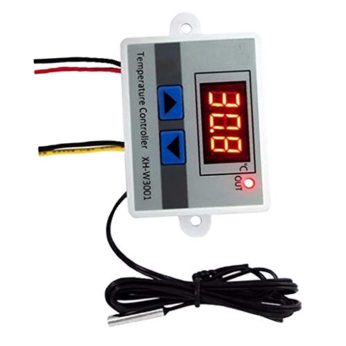 F Fityle XHW3001 Digital Display Thermostat Electronic Temperature Controller - 220V 2