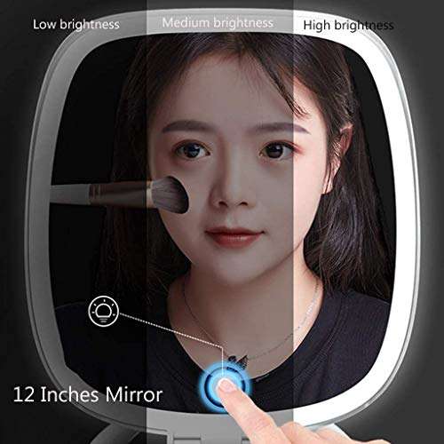 Juflix Smart Makeup Organizer Box, LED Display, Modern Jewelry and Cosmetic Storage Display Boxes with LED Lighted Mirror, Cosmetic Storage for Bathroom, Dresser, Vanity (XL, Multicolour) 4