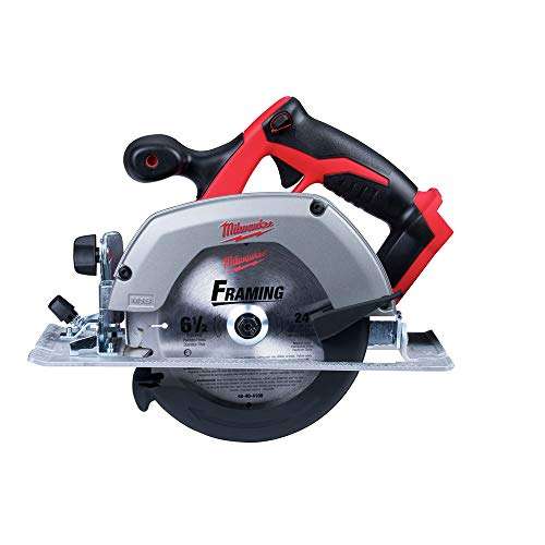 MILWAUKEES M18 2630-20 18 Volt Lithium Ion 6-1/2 3,500 RPM Cordless Circular Saw w/ Magnesium Guards and Included 24-Tooth Carbide Wood Cutting Blade(Bare Tool) 3