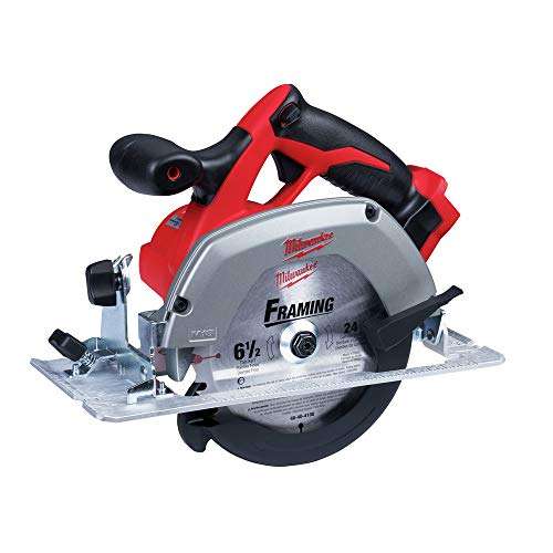 MILWAUKEES M18 2630-20 18 Volt Lithium Ion 6-1/2 3,500 RPM Cordless Circular Saw w/ Magnesium Guards and Included 24-Tooth Carbide Wood Cutting Blade(Bare Tool) 2