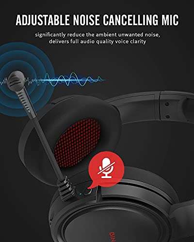 BINNUNE 2.4G/Bluetooth Wireless Gaming Headset with Microphone for PS4 PS5 Playstation 4 5, 48 Hours Playtime, PC USB Gamer Headphones with Mic for Laptop Computer 6