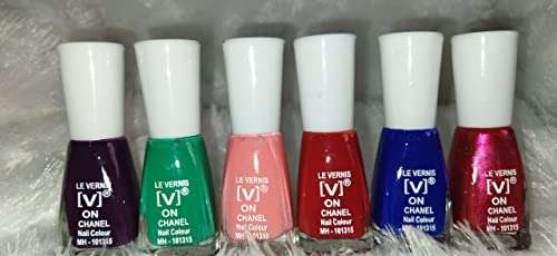 SWAMICHHA TEXTILE MARKET Nail Polish combo pack, No Toxin Nail Lacquer, Long Lasting, Chip Resistant, Vegan, Quick Dry & Cruelty-Free Nail Paint Enamel (Combo of 6) 15 2