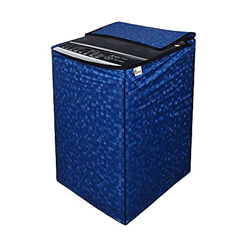 Star Weaves Washing Machine Cover for Fully Automatic Top Load LG T72CMG22P 6.2Kg Model - Waterproof & Dustproof Cover, Dark Blue Color 6