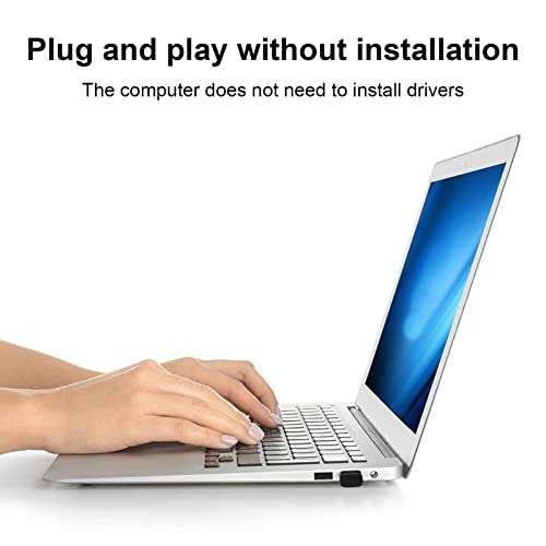 USB Bluetooth Adapter, Mini Wireless Music and Voice Frequency Transmitter,Portable Bluetooth Dongle for PC/Laptop/Desktop/Monitor/Headphone/Projector 4