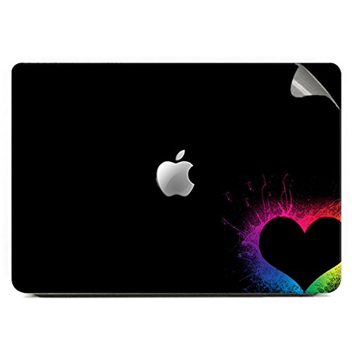 Theskinmantra Heartful Skin Full Cover Decal/Sticker with Imported Quality Vinyl, A Set of 3 PCS, Made for Apple MacBook AIR 13 inch 3