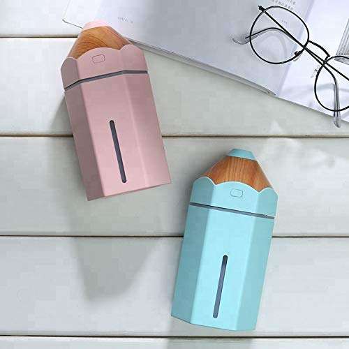Smartizo Pencil Humidifier Pencil Shape Air Purifier | USB Ultrasonic Aromatherapy | LED Light Aroma Diffuser | No Noise | Air Purifier | Auto Safety Shut-Off | Cool Mist Maker Humidifier Fogger | 7 Interchangeable Color Change | Car, Room, Office, Babies, Travel, bedroom Air Purifier [Multi Colour] [Random Color] [Pencil Humidifier] 6