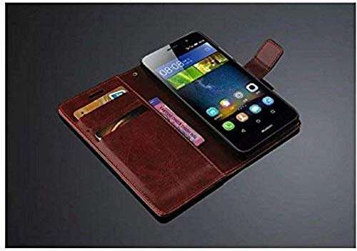Axxitude Vintage Leather Flip Cover Case Forintage Leather Flip Cover Case For Motorola Moto G4 Plus | Inner Tpu |Foldable Stand | Wallet Card Slots -Brown 6