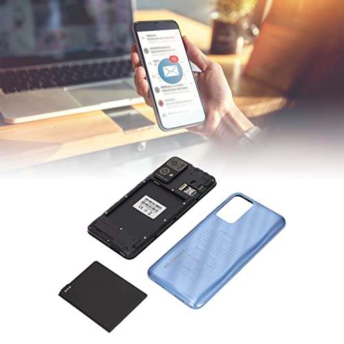 Rino7 Pro Unlocked Cell Phone, 5.45in 854x480 Unlocked Mobile Phones Ultrathin Smartphone with Ultrathin Touch Screen, Unlocked Android Phone, RAM 512MB ROM 4GB, Dual Cards Dual Standby(Blue) 6