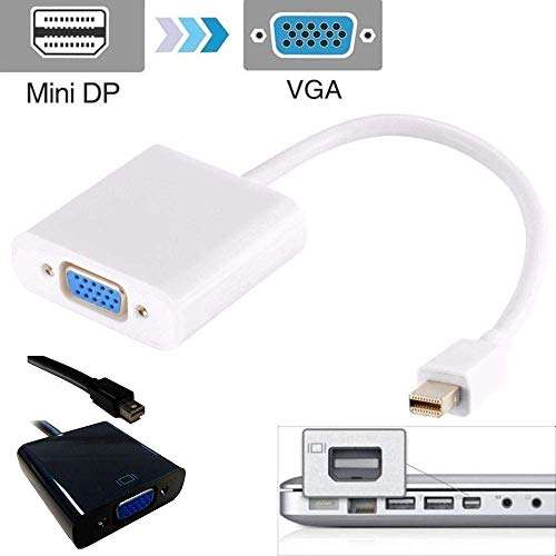 ElectroBee™ Mini DisplayPort to VGA Female Cable Adapter Converter for Mac MacBook Pro Air iMac Microsoft Surface Pro & Pro 2 3 4 etc. 4