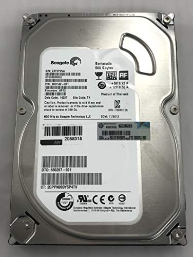 SEAGATE ST500DM002 Barracuda 7200.12 500GB 7200 RPM 16MB cache SATA 6.0Gb/s 3.5 internal hard drive (Bare Drive) Bare Drive 2
