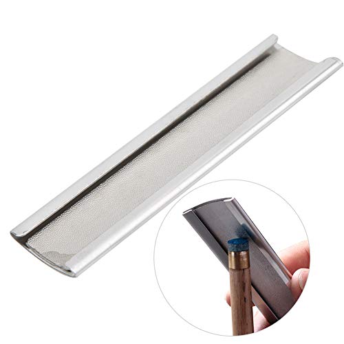 Demeras Lightweight Metal 4 Inch Snooker Durable Billiard Stick Tip Shaper Sturdy Billiard Tip Burnisher Pool Tip Repair Tool for Billiard Lover 4