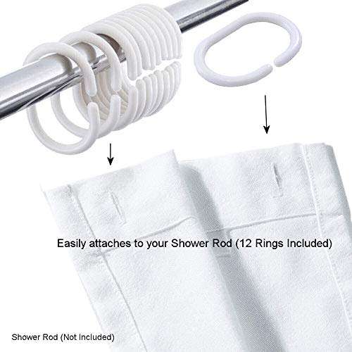 College Flags & Banners Co. Marquette Golden Eagles Shower Curtain with Rod Hooks Soft Micro Fiber Polyester 5