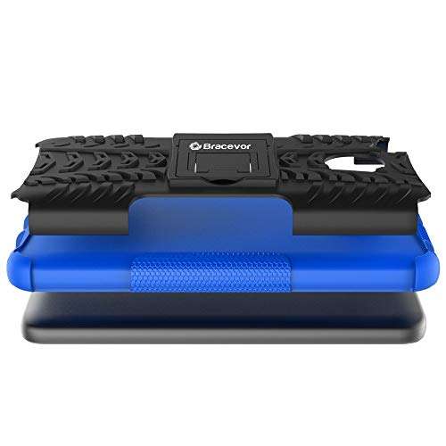 Bracevor Back Cover for Xiaomi Redmi 4 (Blue) | pc+TPU | Kickstand Case 6