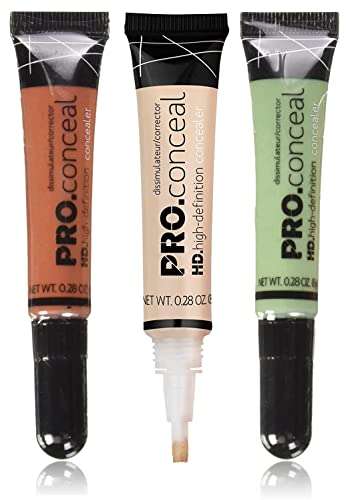BIG MAKEUP COMBO PROFESSIONA & PRO CONCEAL CORRECTOR ORANGE,BROWN & GREEN HD CONCEALER ESPRESSO 0.25 OZ 2