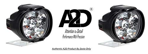 A2D L3C 6 LED Transformer Bike Fog Light for Mahindra Duro 125 (Set of 2) 5