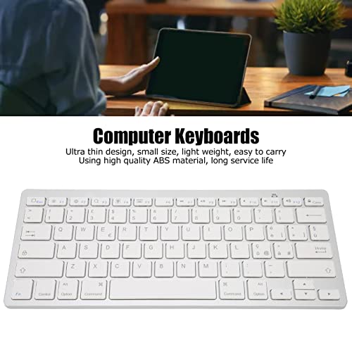 Mini Bluetooth Keyboard, 78 Keys Ultra Slim and Compact Wireless Keyboard, Portable External Keyboard for Laptop Tablet Computer (Italian) 4