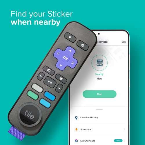 Tile Sticker (2022) 2-Pack. Small Bluetooth Tracker, Remote Finder and Item Locator, Pets and More; Up to 250 ft. Range. Water-Resistant. Phone Finder. iOS and Android Compatible. 4