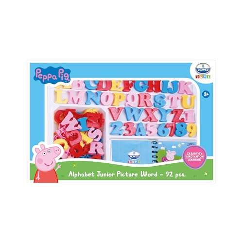 Joyo Educational Alphabet Junior Picture Word, Numbers & Shapes for Kids 92Pcs Set - Peppa Pig 3