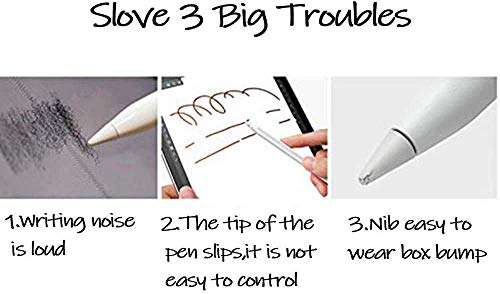 E-CHOICE 8 Pcs Silicone Pencil Nib/Tip Protector Cap for Drawing Noiseless Compatible for Apple Pencil 1st/2nd Non-Slip Writing (Pink) 5