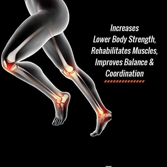 SPIRO Ankle/Wrist Weight 2 Kg. (1 KG x 2) | Resistance Exercise | Resistance Bands | Wrist Ankle | Fitness Band | Workout Equipment (Color : Black & Yellow) (Perfect For Physiotherapy) 4