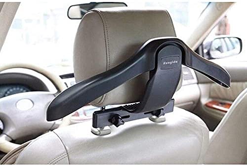 DUE20 Car Coat Hanger Headrest Back Seat Multi-Functional Hanger for Coat, Suit, Jacket [Black] 5