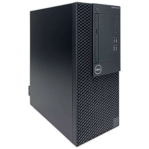 Dell OptiPlex 3070 MT Tower Desktop Computer - 9th Gen Intel Core i3-9100 Quad-Core CPU up to 4.20GHz, 32GB DDR4 Memory, 1TB SSD + 1TB Hard Drive, Intel UHD Graphics 630, DVD Burner, Windows 10 Pro 3