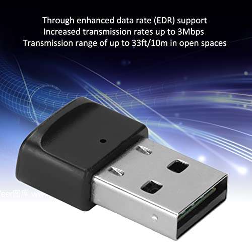 USB Bluetooth Adapter,Bluetooth 5.0 Dongle Receiver for PC Computer Desktop Laptop,Wireless Transfer for Smartphones,Mice,Speakers,Headphones 5