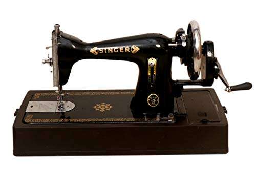 Singer Passion Half Shuttle Straight Stitch Hand Sewing Machine with Cover and Base Unit Pack - Black 3