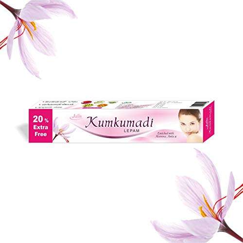 Jain Kumkumadi Lepam 12g (Pack of 6), Ayurvedic Fairness Cream 5