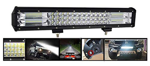 Woschmann Led Bar/Fog Light/Work Light Bar 84 Led 252 Watt 18 Inch Combo Beam Off Road Driving Lamp 1 Pc Universal Fitting Cars Tripple Row 6