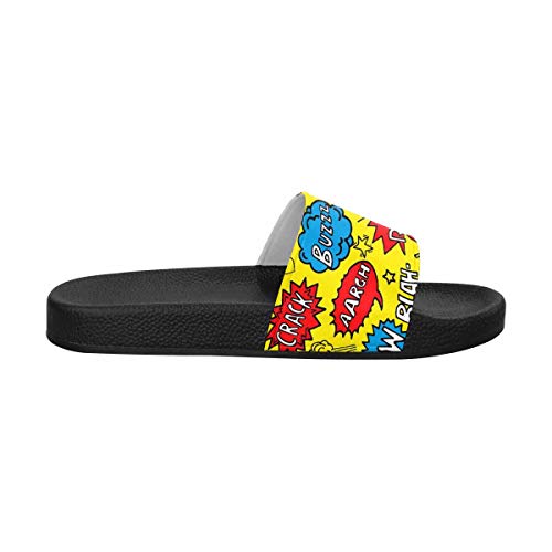 INTERESTPRINT Women's Outdoor Casual Comfortable Sandals 7.5 B(M) US Cute Comic Superhero 6