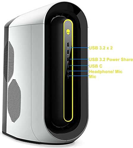 Alienware Aurora R10 Gaming Desktop, AMD Ryzen 7 5800 Liquid-Cooling, AMD Radeon RX 6800 XT 16GB, 256GB NVMe SSD, 64GB RAM, DisplayPort, HDMI, AX Wi-Fi, RGB FX Lighting - Windows 11 Pro 3