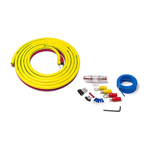 Wet Sounds Sinister SDX6 6-Channel Amplifier & Stinger 3-Meter 4-Gauge Amplifier Wiring Kit w/RCAs 6
