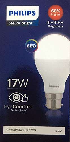 Philips Base B22 17-Watt LED Bulb (Pack of 2, Cool Day Light) 3