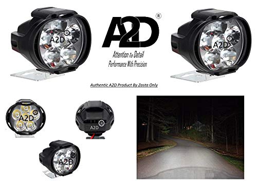 A2D L3C 6 LED Transformer Bike Fog Light for Mahindra Duro 125 (Set of 2) 4