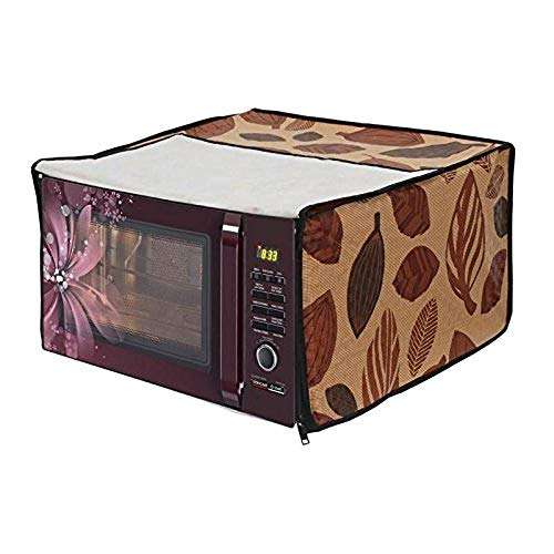Stylista Synthetic Vinyl Printed Microwave Oven Cover (Multicolor) 3