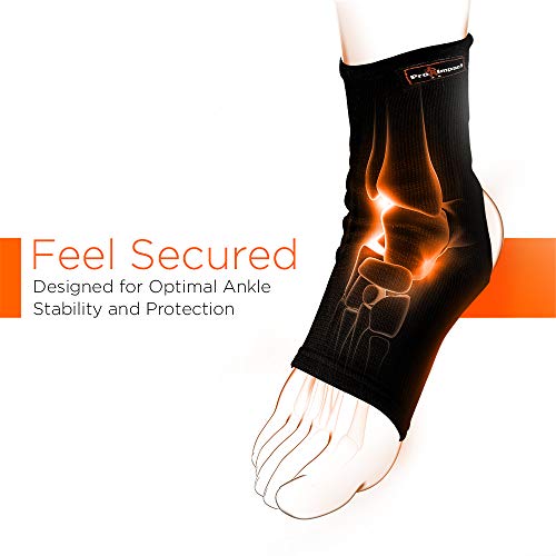 Pro Impact Muay Thai MMA Ankle Support Wraps (1 Pair) - XL 5