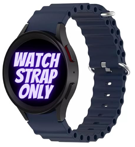 INEFABLE Ocean Watch Band Straps 38mm/40mm/41mm for Apple Watch Series I Watch Ultra/8/7/6/5/4/3/2/1/Se Adjustable Breathable Sport Loop with Metal Buckle-Only Strap-Pack of 1-Navy Blue 4