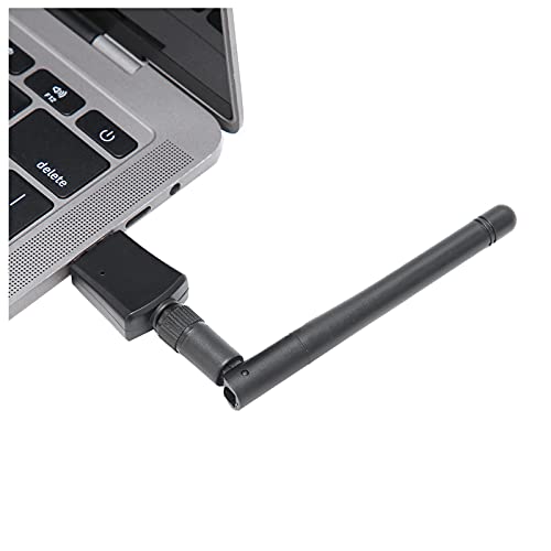WiFi Adapter 600mbps, Wireless Network Adapter, USB 2.0 WiFi Adapter Receiver Network Card 2.4G 5G Dual Band with Antenna, for Desktop Laptop PC 4