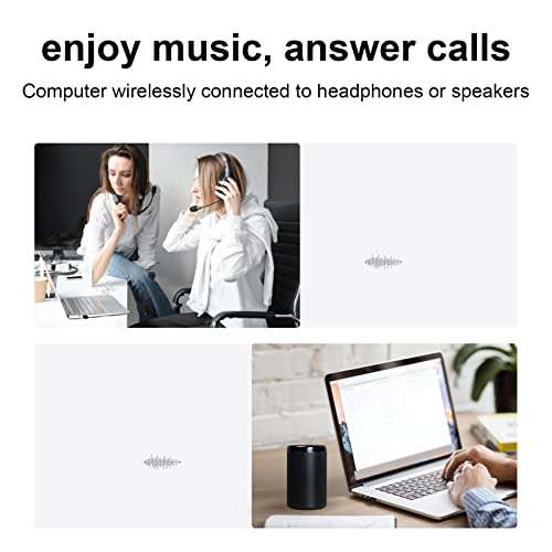 USB Bluetooth Adapter, Mini Wireless Music and Voice Frequency Transmitter,Portable Bluetooth Dongle for PC/Laptop/Desktop/Monitor/Headphone/Projector 5