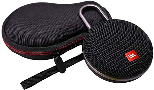 JBL Clip 3 IPX7 Waterproof Portable Bluetooth Speaker Bundle with Deluxe Travel Case (Black) 3