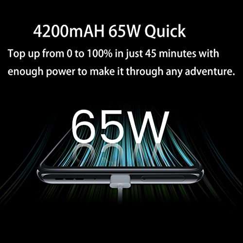 ZTE Axon 30 Smartphone- 5G Unlocked Android Cell Phone Snapdragon 870, 6.92'' 120HZ AMOLED Display, 64MP AI Quad-Camera,Under Screen Camera,4200mAH 65W Quick Charge,8GB+128GB,NFC, Black 6